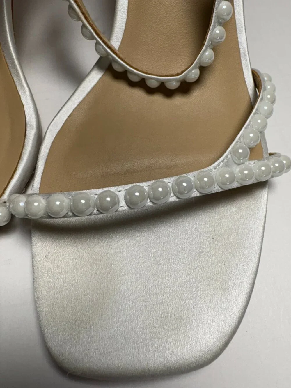 Badgley Mischka Giabella Satin Bridal Heel – Size 6.5